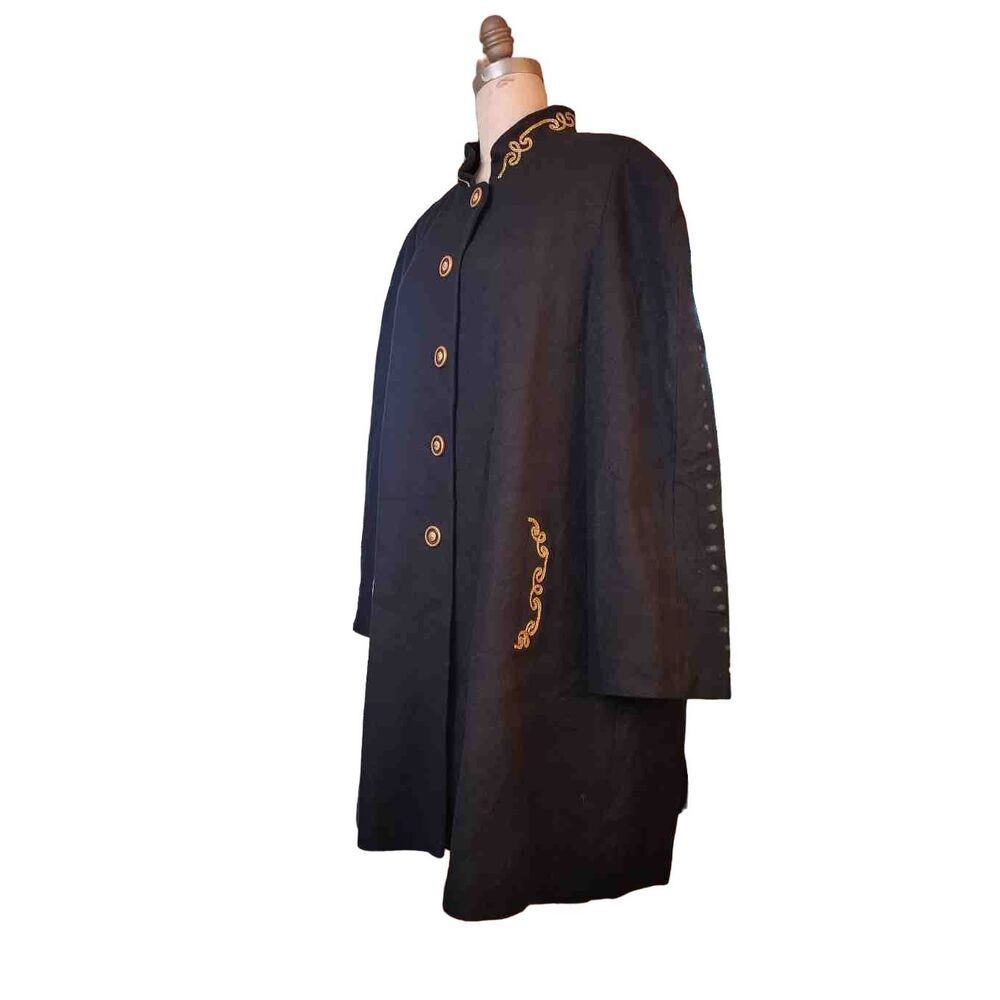 Vintage 60s Union Made Alorna Wool Tent Coat - L/XL